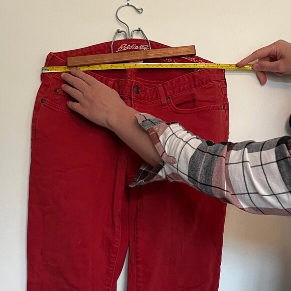 Eddie Bauer Jeans. Pants. Red. Size 8. Womens. - Picture 5 of 7
